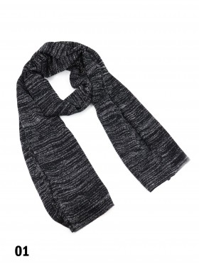 Fashion Pin Stripped Knitted Scarf